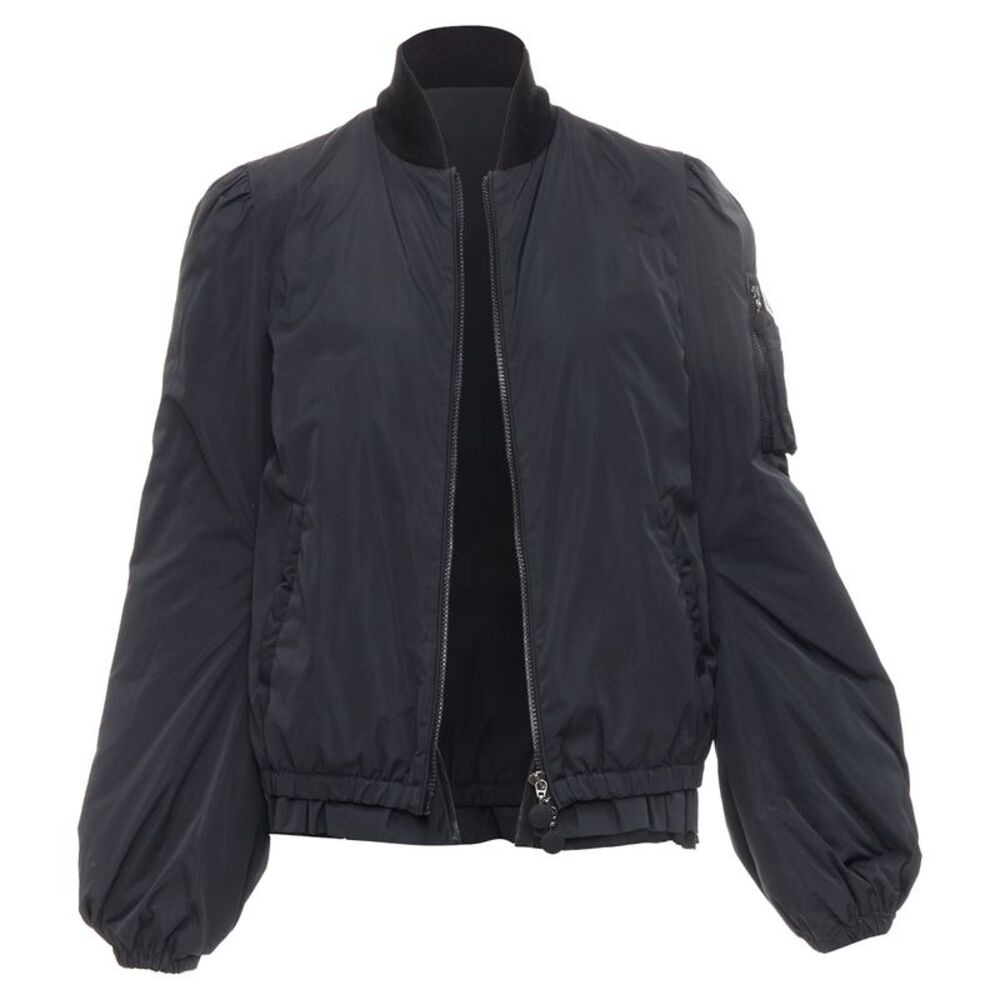 Moncler Puffer Mesh Trim Nylon Bomber
